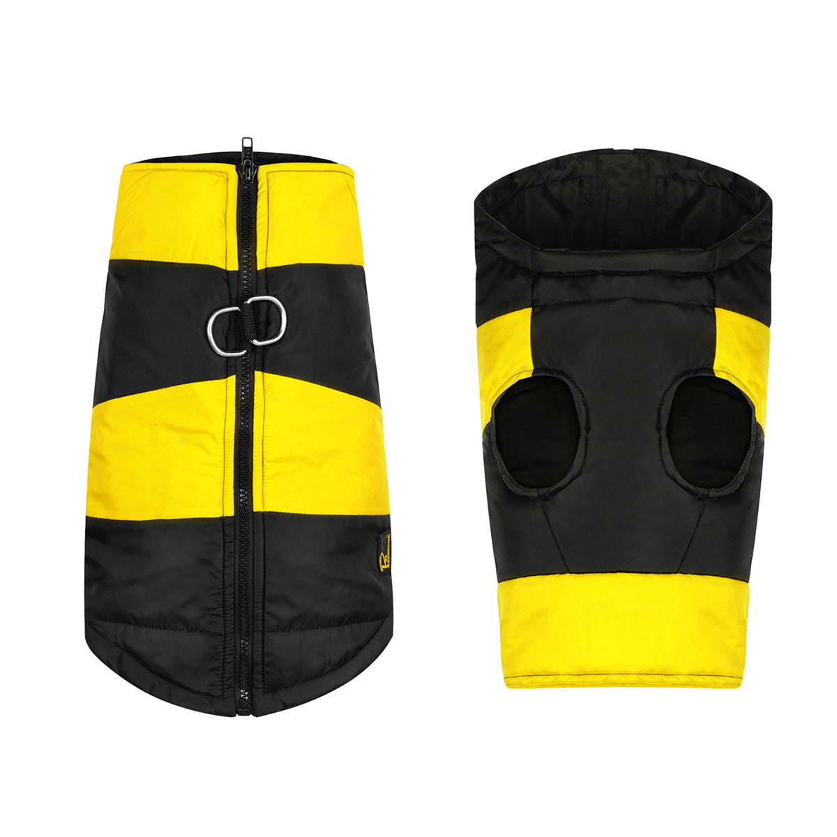 Pet Armour Dog Jacket | Winter Warm Waterproof Puffer Zipper Jacket for Small Dogs | Yellow