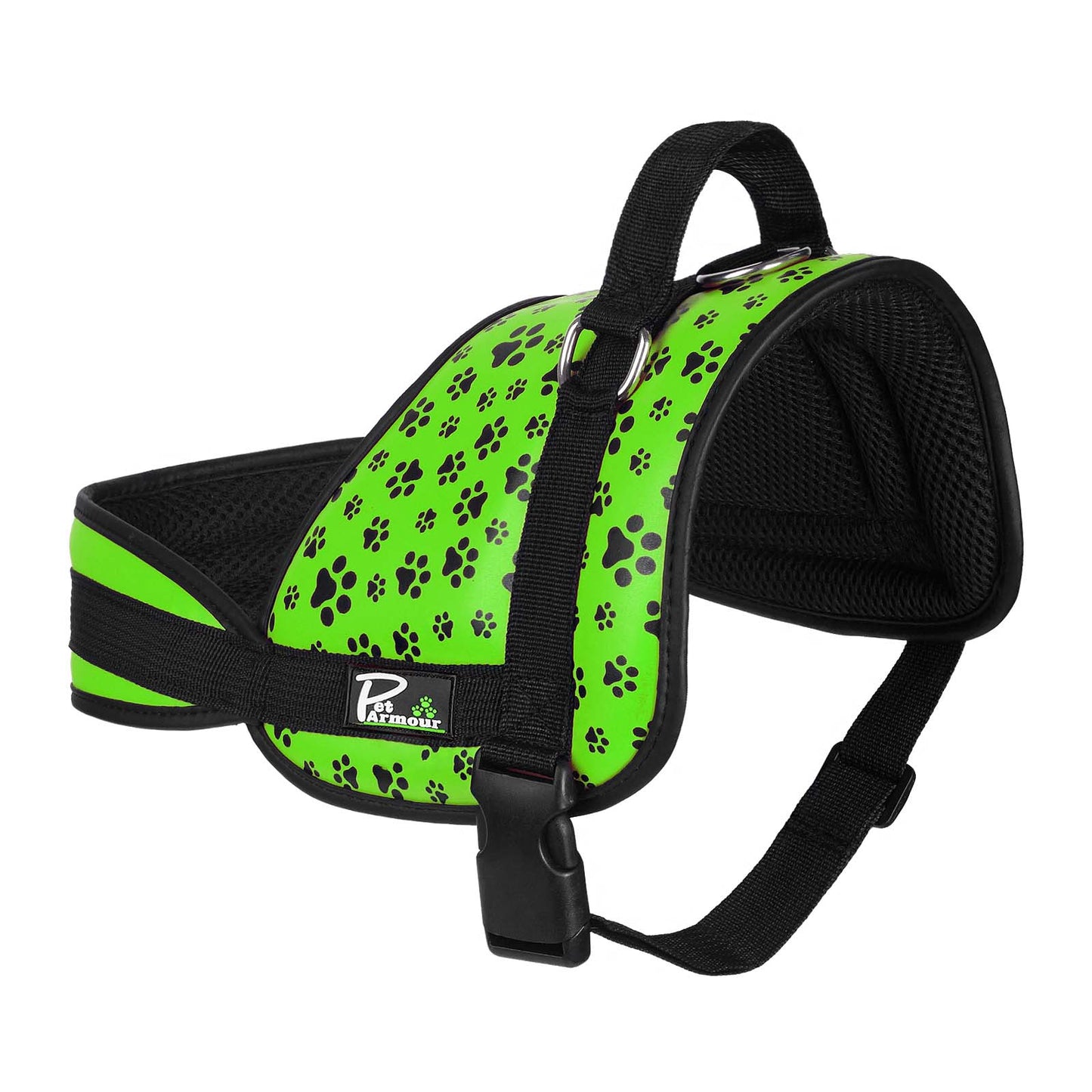 Pet Armour Dog Harness | Leather Adjustable Durable Waterproof | No Pull with Padded Handle| GreenPaws